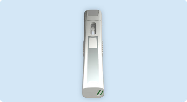 capped injection pen, angle 3