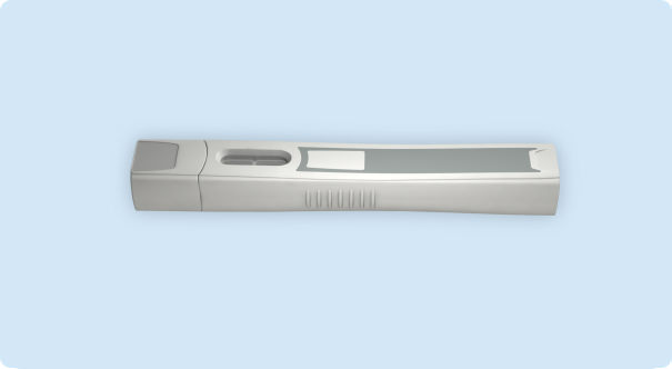 capped injection pen, angle 5