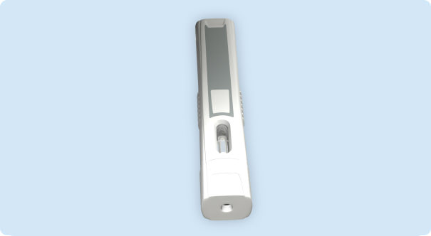 capped injection pen, angle 7