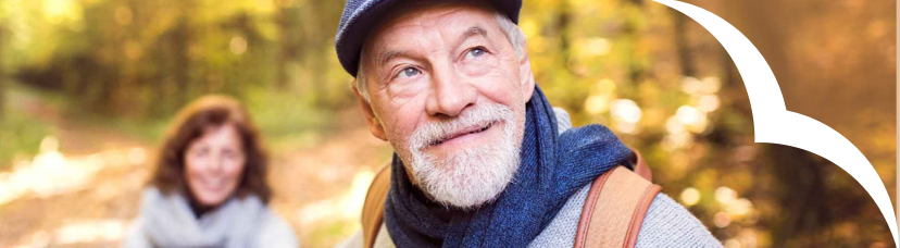 Man with beard enjoying the outdoors